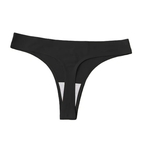 

YXGla Women Panties Solid Color Stretchy Tempting Moisture Absorption Smooth Hollow Out Seamless Soft Breathable Women G-string for Inner Wear