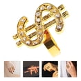 thumbnail image 3 of GOOHOCHY Anillo de dedo de aleación única de 3pcs Anillo de dólar estadounidense para Lady Zinc Mamá Anillo de dedo, 3 of 7