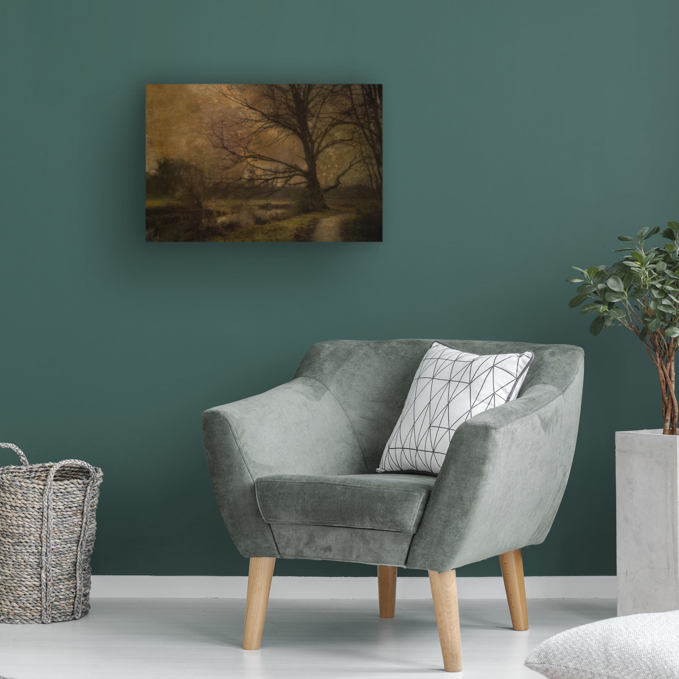 Canvas Wall Art - Katarina Holmstrom 'Old Tree' Wall Art for Living Room, Bedroom, or Office Décor by Trademark Fine Art - 24 x 16 Inches