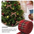 thumbnail image 4 of Yuarrent Cinta de Navidad Decoración de fiesta portátil Decoraciones de casa a cuadros clásicas Accesorios decorativos exquisitos para celebración Artesanía 2 Ancho 4cm Yuarrent HA060431-06, 4 of 6