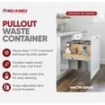 thumbnail image 2 of Rev-A-Shelf Double Pullout Top Mount Trash Can w/Soft Close, 50 Qt, 4WCTM-2450BBSCDM-2, 2 of 12