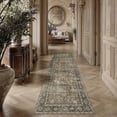 thumbnail image 1 of BERTHMEER 2'x6' Washable Runner Rugs for Hallway Kitchen Entryway Doormats indoor Non-slip, Brown, 1 of 6
