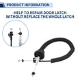 thumbnail image 4 of Cable de pestillo de puerta Unique Bargains Número de liberación de cable de pestillo 4G0837085 para Audi A6/C7/S6 2012-2018 Frontal, 4 of 6