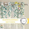 thumbnail image 6 of Cute Easter Bunny Kitchen Curtains Window Panels, Eucalyptus Leaves Colorful Eggs Beige Insulated Window Treatment Curtain, Grommet Curtains for Bedroom/Living Room/Bathroom, 2 Piece 42"Wx45"L, 6 of 8