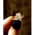 thumbnail image 3 of Amazing Radiant Cut Engagement Ring 14K Gold Vermeil Moissanite Diamond Wedding Anniversary Gift, 3 of 5