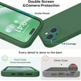 thumbnail image 3 of Compatible with iPhone 15 Plus Case, Upgrade Defender Liquid Silicone, [Full Covered Camera] [Soft Microfiber Lining] Shockproof Phone Case for iPhone 15 Plus 6.7 inch -  Green, 3 of 6