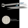 thumbnail image 6 of Boyel Living 10 inches Shower System Wall Mount 3-Function Single Shower Rain System Handheld Shower Brushed Nickel, 6 of 10