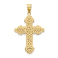 thumbnail image 4 of 14K Flower Center Scroll Cross Charm K8392, 4 of 4