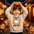 thumbnail image 2 of SJLDQY Boys' Halloween Sweatshirts Fall Winter Lined Sweatshirt Hallowmas Ghost Pumpkin Graphic Long Sleeve Crew Neck Pullover Tops for Boys, 2 of 4