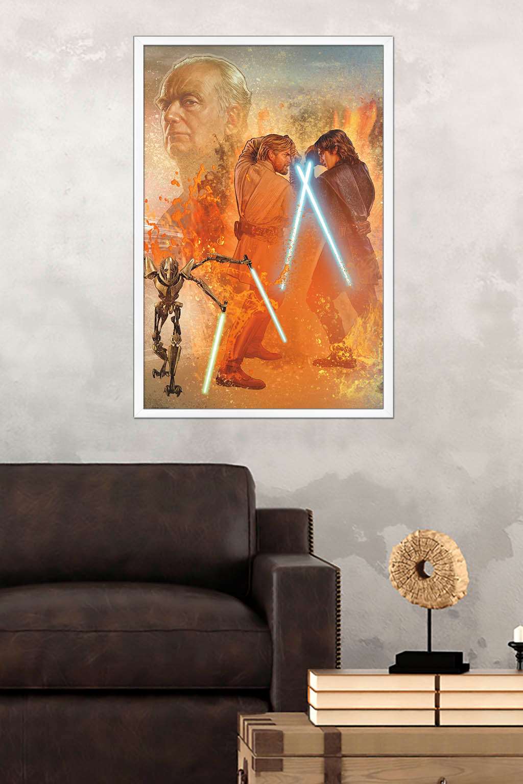 Star Wars: Revenge Of The Sith - Celebration Mural Wall Poster, 22.375" x 34", Framed