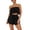 A-Black155, variant on Women's Ruffle Tube Top Two Piece Sets Drawstring Waist Beach Matching Suits