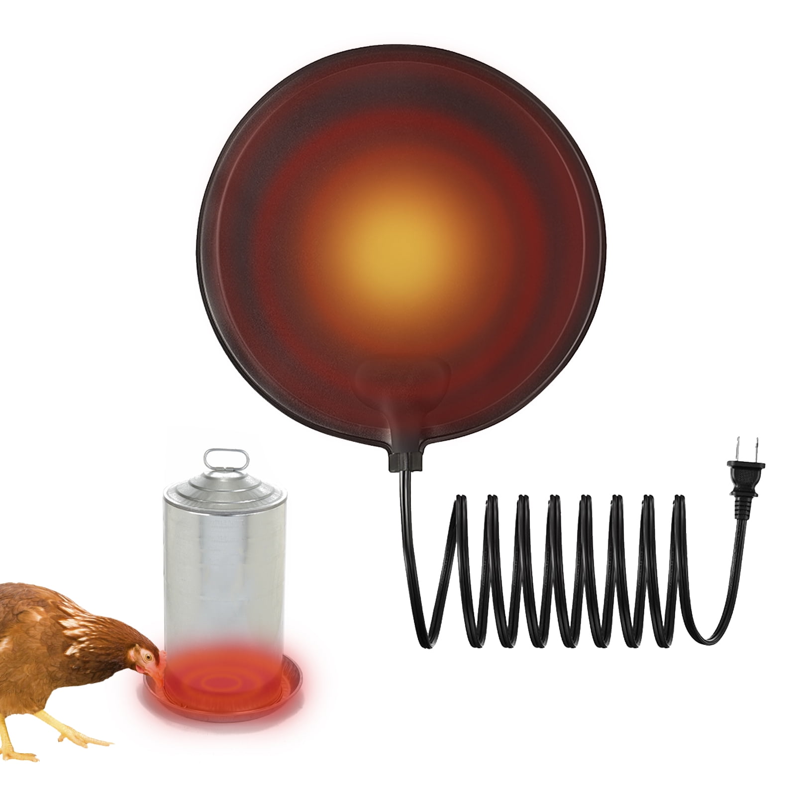 Heated Chicken Waterer Poultry Drinker Heater Base For Chicken Silicone