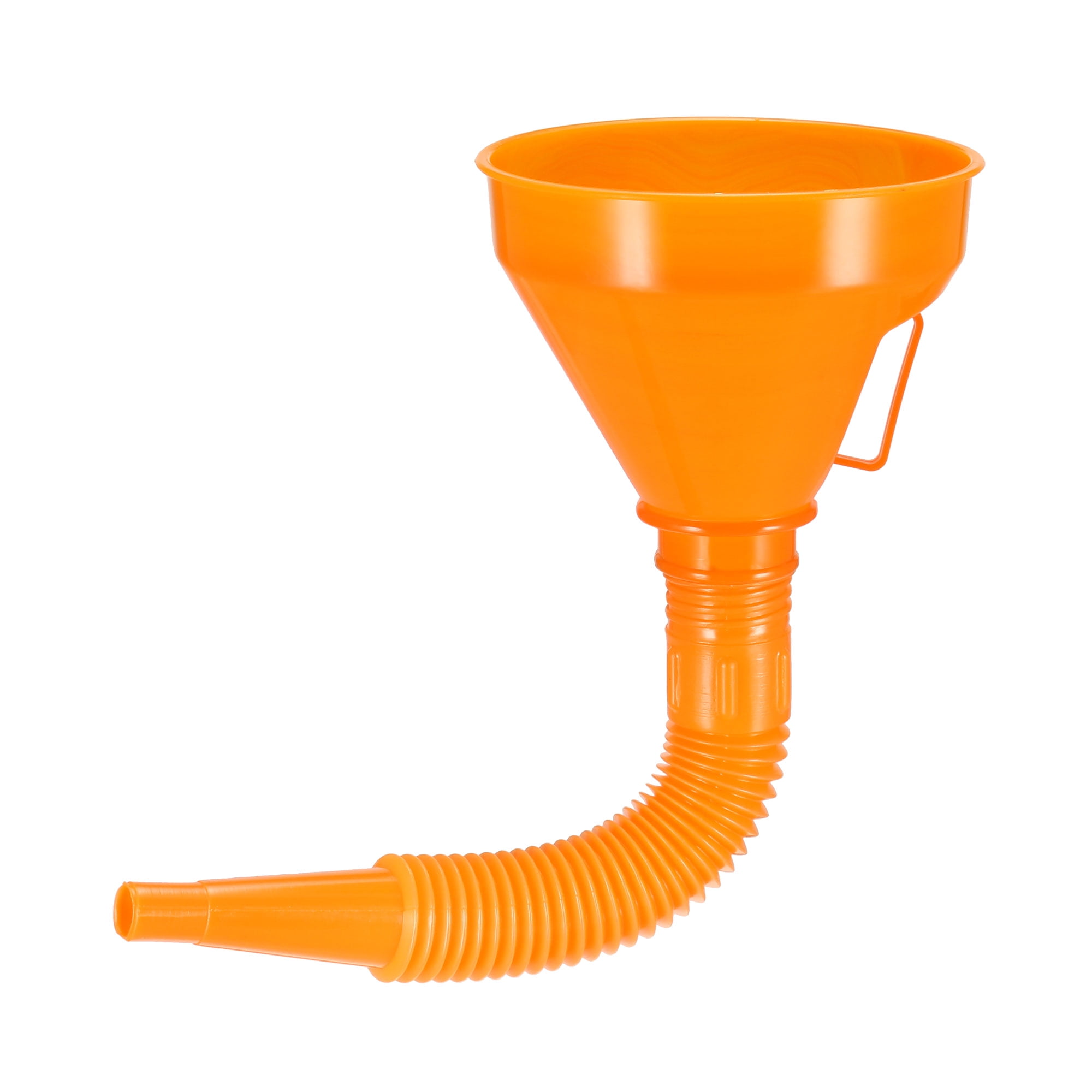 Filter Funnel 5" Plastic Feul Funnel with Tube Orange for Petrol Engine