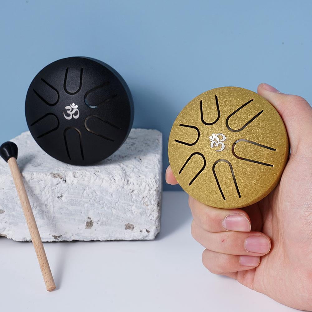 MIni Steel Tongue Drum Handpan Hand Drum 6 Notes Percussion Instrument B9S6