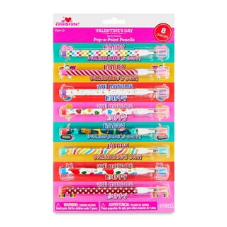 10 Push Up Pencils Pop Up Pencil with Eraser Gift Party Bag Writing Kids  School