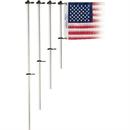 Taylor 3/4" Diameter Aluminum Flag Pole with Charlevoix Flag Clips