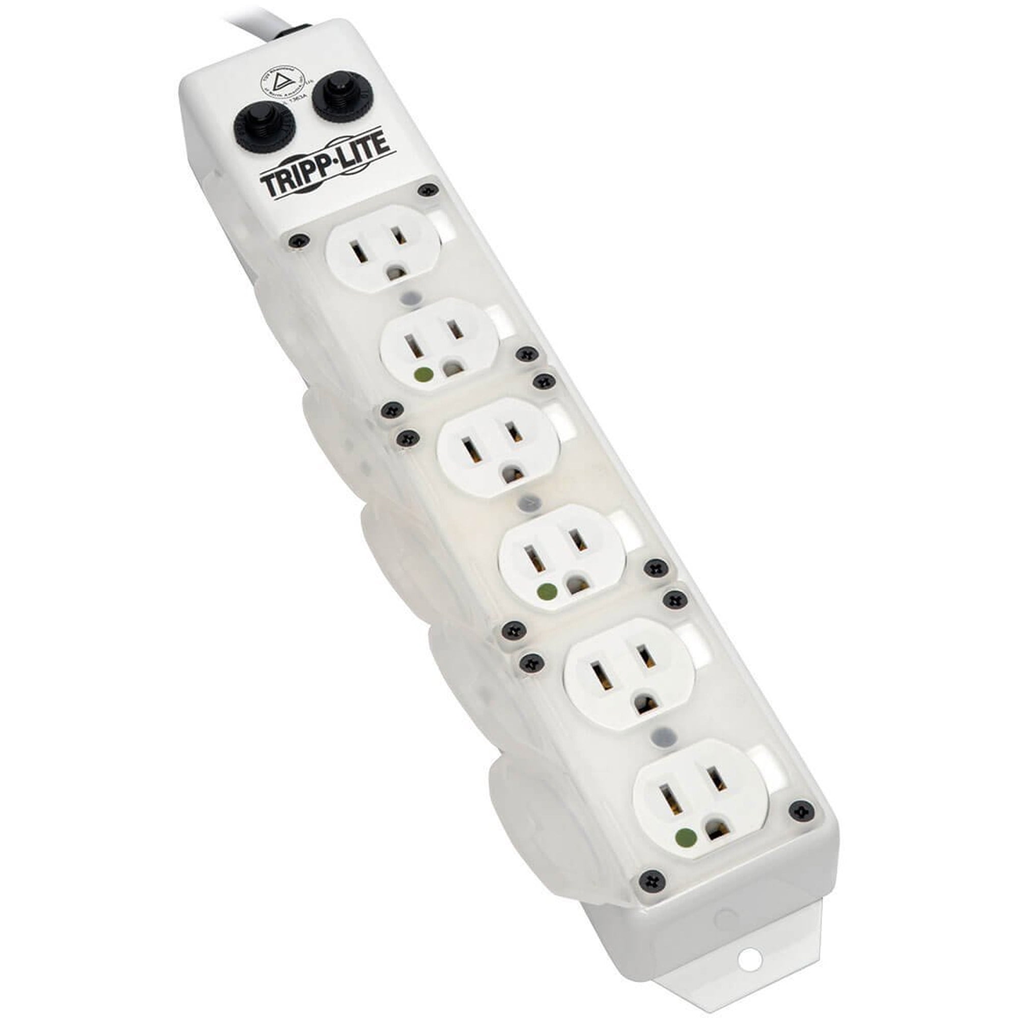 Tripp Lite for Patient-Care Vicinity UL 1363A Medical-Grade Power Strip, 6  15A Hospital-Grade Outlets, Safety Covers, 7 ft. Cord - Walmart.com