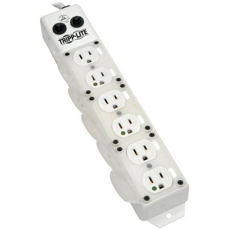 UPC: 0037332203649 | Tripp Lite for Patient-Care Vicinity UL 1363A Medical-Grade Power Strip  6 15A Hospital-Grade Outlets  Safety Covers  7 ft. Cord
