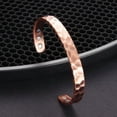 thumbnail image 2 of Pulsera de Terapia magnética CooperWavs 3Pzas 15-18cm 8mm Cobre Texturizado Color: Cobre., 2 of 5