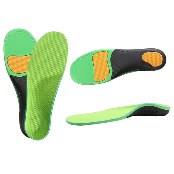 GIRACOA 2 Pack Plantar Fasciitis Insoles Men Women, Trim-To-Fit All-Purpose Support High Arch Insoles for Arch Pain(Green/S)