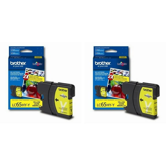 Brother 2 Pack Innobella High Yield Yellow Ink Cartridge, 750 Page Yields