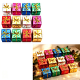 thumbnail image 2 of Shiny Mini Boxes Ornaments, Christmas Tree Decoration, Christmas Tree Small Gift Boxes, Assorted Color Mini Foil Wrapped Ornaments for Christmas Tree Hanging Decorations, 36 Pcs, 1.18 Inches, 2 of 4