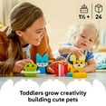 thumbnail image 4 of LEGO DUPLO My First 3 in 1 Creative Cute Pets Building Toy for Toddlers - Pretend Play Set for Boys & Girls, Ages 1.5+ - Learning & Education Toy for Preschoolers - Gift Idea for Birthdays - 10477, 4 of 8