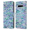 thumbnail image 1 of Head Case Designs Officially Licensed Micklyn Le Feuvre Marble Patterns Mosaic In Sapphire And Emerald Leather Book Case Compatible with Samsung Galaxy S10+ / S10 Plus, 1 of 6