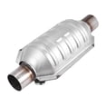 thumbnail image 3 of Inlet/Outlet Universal Catalytic Converter, with O2 Port & Heat Shield 53004 Car Stainless Steel Catalytic Converter, 3 of 5