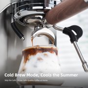 HiBREW H13 Semi-Automatic Espresso Maker - 6 Programmable Drink Modes, 1.3L Water Tank & Adjustable Pre-Infusion
