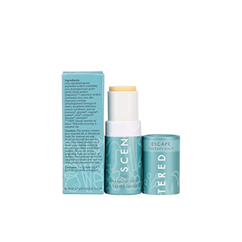 Scentered Aromatherapy Inhaler Balm ESCAPE - Relaxation & Meditation Aid - Natural Essential Oils