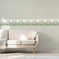 thumbnail image 2 of Dundee Deco Prepasted Wallpaper Border - Floral Purple, Green, Orange, Blue, White Wild Flowers, 15 ft x 6.8 in, 2 of 5