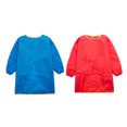 thumbnail image 1 of 2x Niños Niños Delantal De Manga Larga Dibujo Pintura Bata Impermeable M Sunnimix Delantal de pintura para niños, 1 of 8