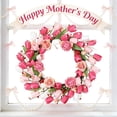 thumbnail image 6 of Fmxomd Spring Wreath 16 Inch Summer Wreaths for Front Door Artificial Flower Wreath with Tulip and Lavender for Indoor Outdoor and Easter, Mother's Day Celebration, 6 of 8