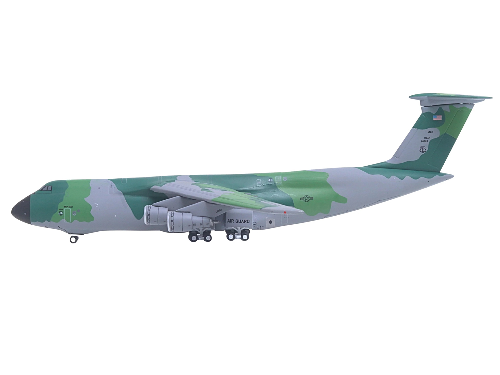 Lockheed C-5M Super Galaxy Transport Aircraft "NY Air National Guard" US Air Force Camouflage 1/400 Diecast Model by GeminiJets