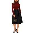 thumbnail image 2 of Allegra K Women's Pleated Retro Midi High Waist Skirt, 2 of 6