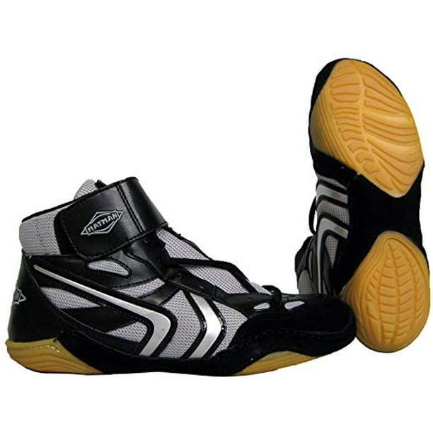 New Matman Wrestling SO40 Revenge Wrestling Shoes Youth 7 Black/Silver