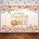 thumbnail image 1 of Little Pumpkin Girl 1st Birthday Party Backdrop Our Little Pumpkin Is Turning One Photogra, 1 of 5