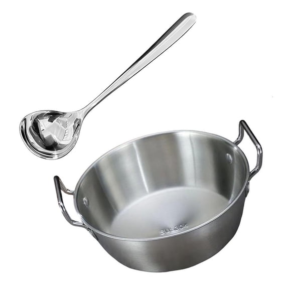 Giaone Premium 304 Stainless Steel Korean Themed Rice Wine Drinking Set Serving Bowl With Ergonomic Handles