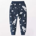 thumbnail image 5 of Rrunsv Toddler Boy Pants Boys Athletic Pants Graphic Print Drawstring Elastic Waist Joggings Pants(Navy Size,3T), 5 of 7