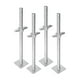 thumbnail image 1 of Juego de niveladores de andamio de 30 cm, ajustables, de acero con placa base para equipos de mantenimiento de andamios., 1 of 8