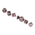 thumbnail image 4 of Juego de dados DND de 7 piezas con caja de almacenamiento Juego de dados poliédricos de números transparentes Juego de dados para juegos de rol, 4 of 9