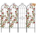 thumbnail image 1 of VEVOR Garden Trellis, 71 x 20 inch Rose Trellis, 4 Packs Garden Flower Rose Trellises with Powder-Coated Finish & Convenient Locking Design, Plant Support Trellises for Flowers, Vegetables, Roses, 1 of 9