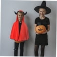 thumbnail image 5 of 1 capa de cuerno para niños, trajes de Halloween, disfraz de bruja, disfraces de Halloween, capa de juego de rol (rojo), 5 of 5