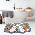 thumbnail image 4 of Easter Bunny Faux Rug Bathroom Absorbent Foot Mat Cute Easter Festive Decor Fuzzy Bath Mat for Small or Large Bathrooms Easy to Clean, 4 of 5