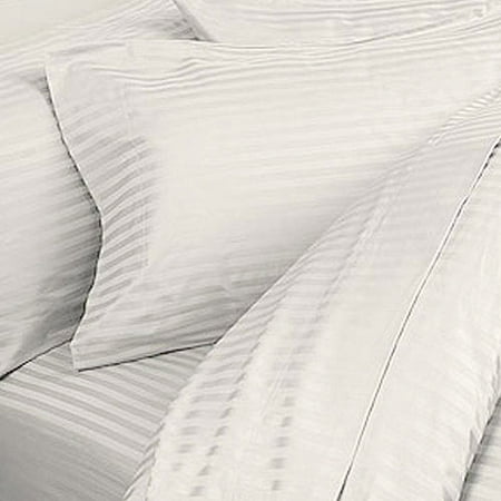 340-Thread Count Cotton Woven Stripe Sheet Set, Taupe