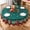 V66 Christmas Trees, variant on Christmas Tablecloth Round 70 Inch Christmas Tree Green Table Cloth - Polyester Winter Buffalo Plaid Xmas Festive Holiday Table Cover Circle Washable Waterproof for Holiday Party Kitchen Decoration