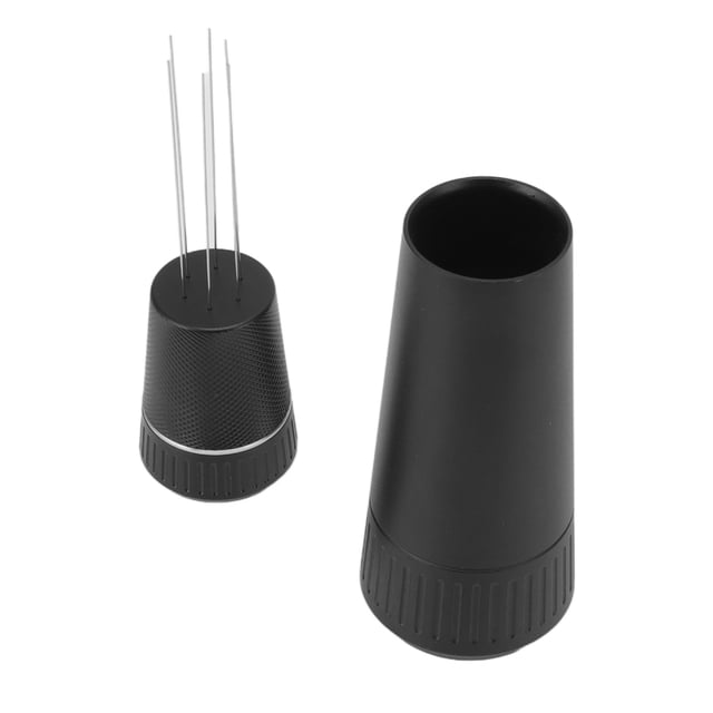 Coffee Powder Stirrer, Stable Base Hand Coffee Stirrer Ergonomic Handle Rustproof For Cafe ANGGREK Negro