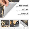 thumbnail image 6 of Yayeee Dish Drying Mat for Kitchen Counter 16" x 18" Microfiber Super Absorbent Coffee Decorative Pad, Beige Halloween Skeleton, 6 of 9