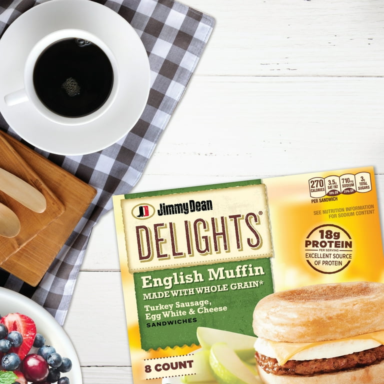 Jimmy Dean Delights Turkey Sausage, Egg White & Cheese English